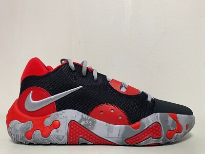 Nike PG 6 Black Wolf Grey University Red DC1974-003 Men's Size 9