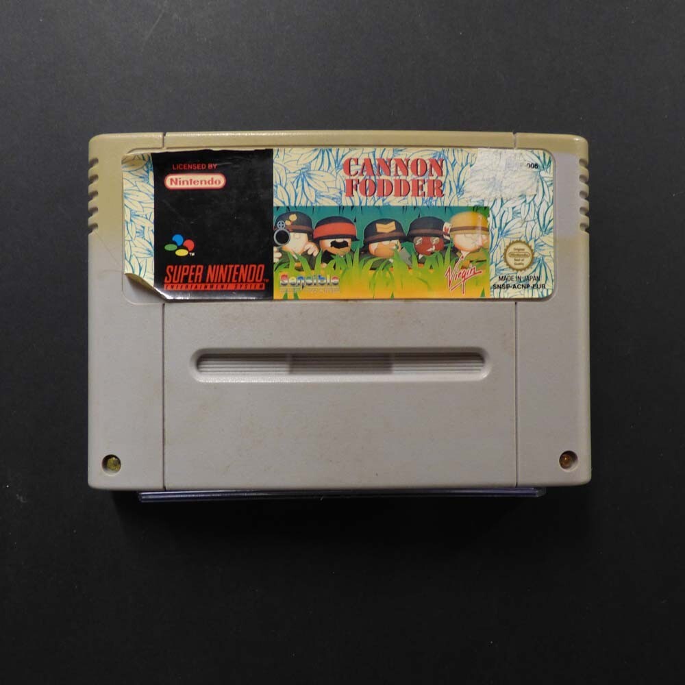 Cannon Fodder Super Nintendo SNES Loose PAL EUR