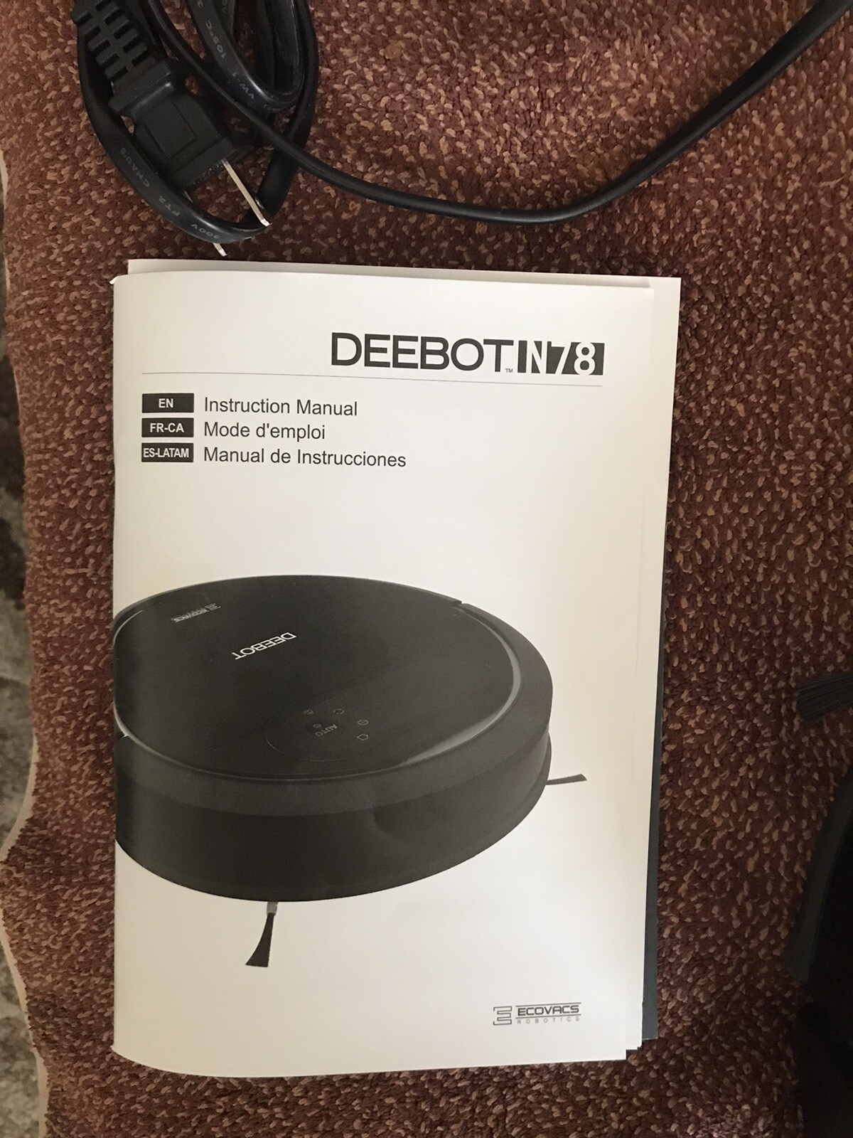 Deebot Ecovacs Robotic Vacuum Cleaner Model N78 with Charger & Remote eBay