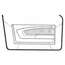 69-70 Mustang/Cougar Door Weatherstrip-NEW
