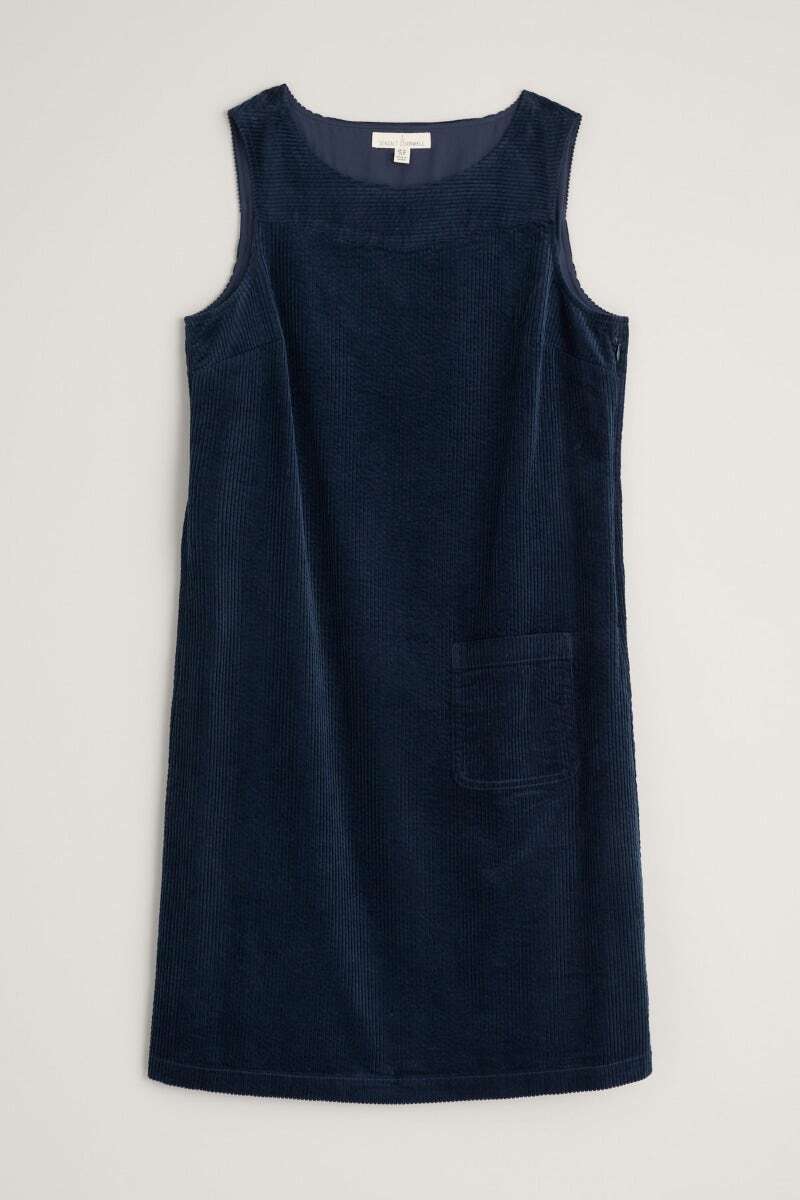 Seasalt Women's Dress navy Safflower Pinafore Dress Petite