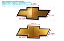 Front Rear Bowtie Emblem Gold Black 2007-13 Silverado 1500 2007-10 2500hd 3500hd Front Rear Bowtie Emblem Gold Black 2007-13 Silverado 1500 2007-10 2500hd 3500hd