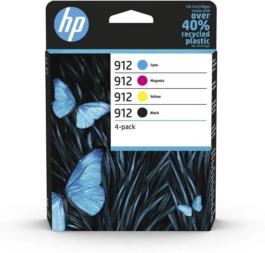 HP 912 Tintenpatrone - Cyan/Magenta/Gelb/Schwarz (6ZC74AE)