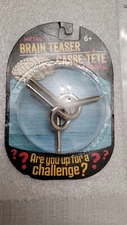 METAL BRAIN TEASER CASSE-TETE EN METAL Age 6+ Challenge Game NEW