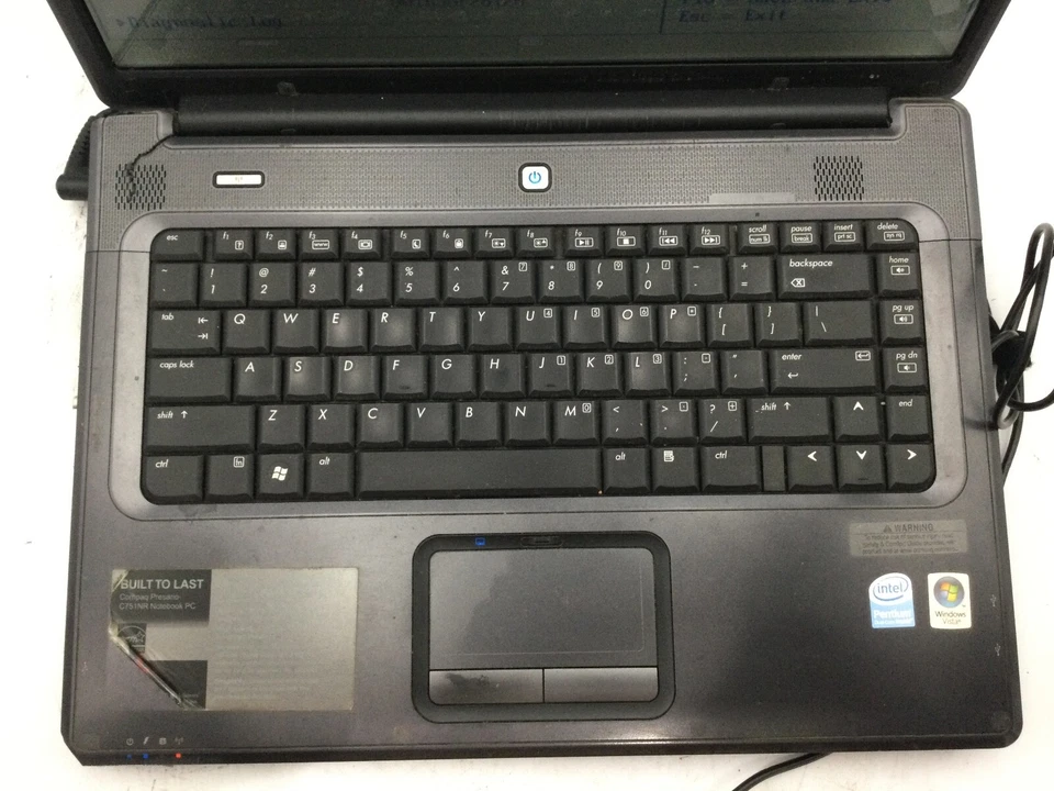 HP COMPAQ PRESARIO C700 - BOOTS TO BIOS - INTEL PENTIUM DUAL - 1GB RAM - READ-BB - Image 3 of 4
