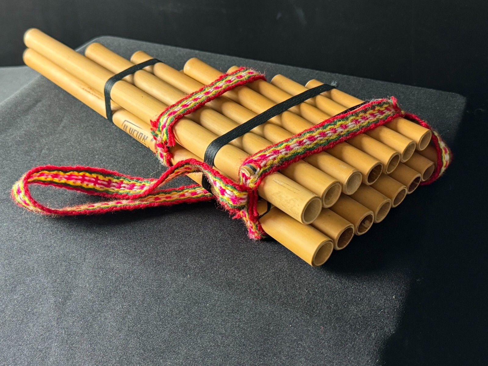*CLEARANCE* Vintage Ilucion Bolivian Double Row Bamboo Pan Flute w