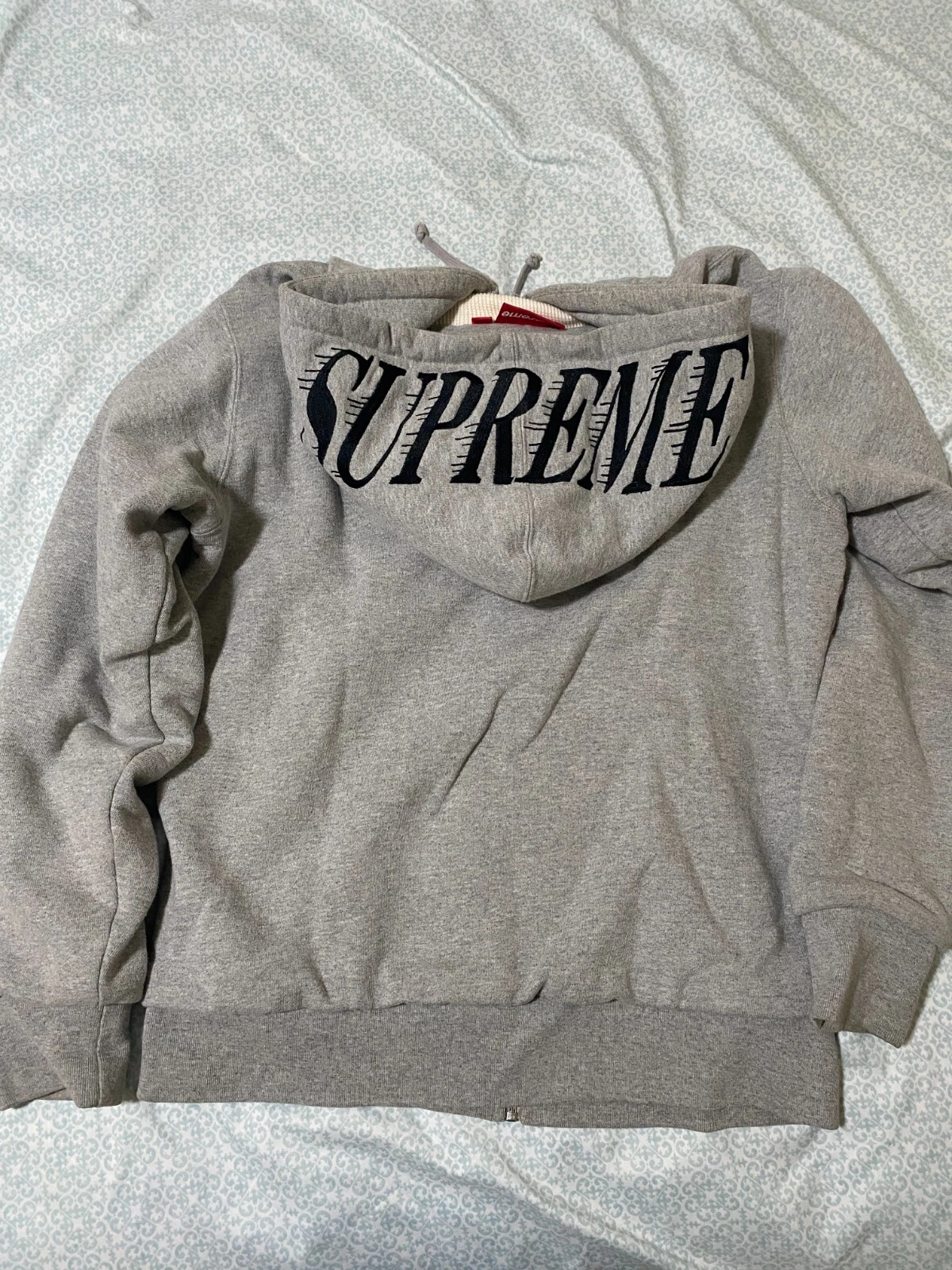 Felpa con cappuccio e zip foderata termica logo Supreme Kings vintage taglia M