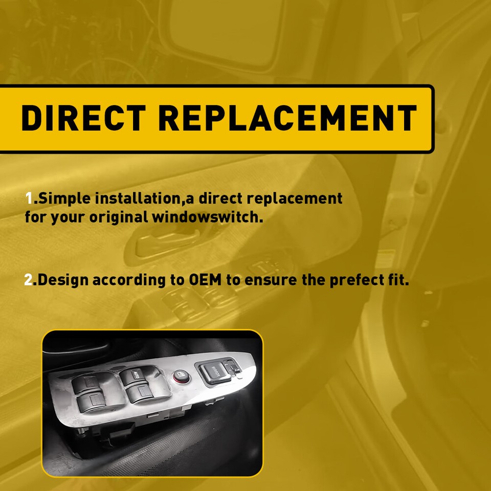 1 Pz Per Honda CRV Fit 2001-2005 Interruttore Alzacristallo Elettrico Principale - Foto 10