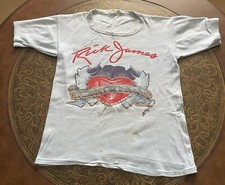 Genuine Rick James & The Stone City Band 1980 Fire It Up Tour T-Shirt VERY RARE