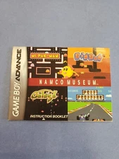 Namco Museum Game Boy Advance Instruction Manual ONLY