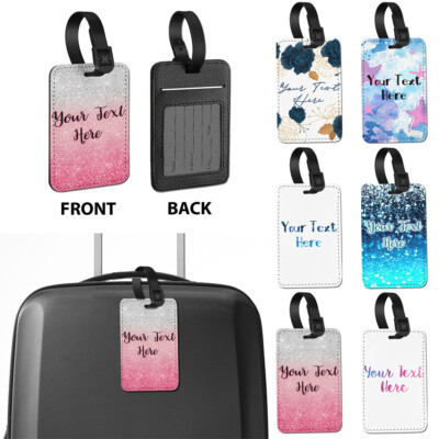 Custom Personalized Name Travel Luggage Suitcase Bag Tag Card