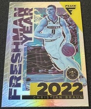 2022-23 Flux FRESHMAN YEAR SILVER Christian Braun #15 Denver Nuggets