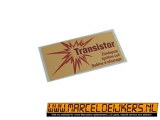 Mercedes aufkleber decal Bosch-transistor-zundspule RED text W113 W107 W198 Mercedes aufkleber decal Bosch-transistor-zundspule RED text W113 W107 W198
