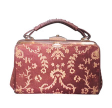 BORSA BORSETTA BAULETTO VINTAGE ANNI '50 IN VELLUTO DAMASCATO