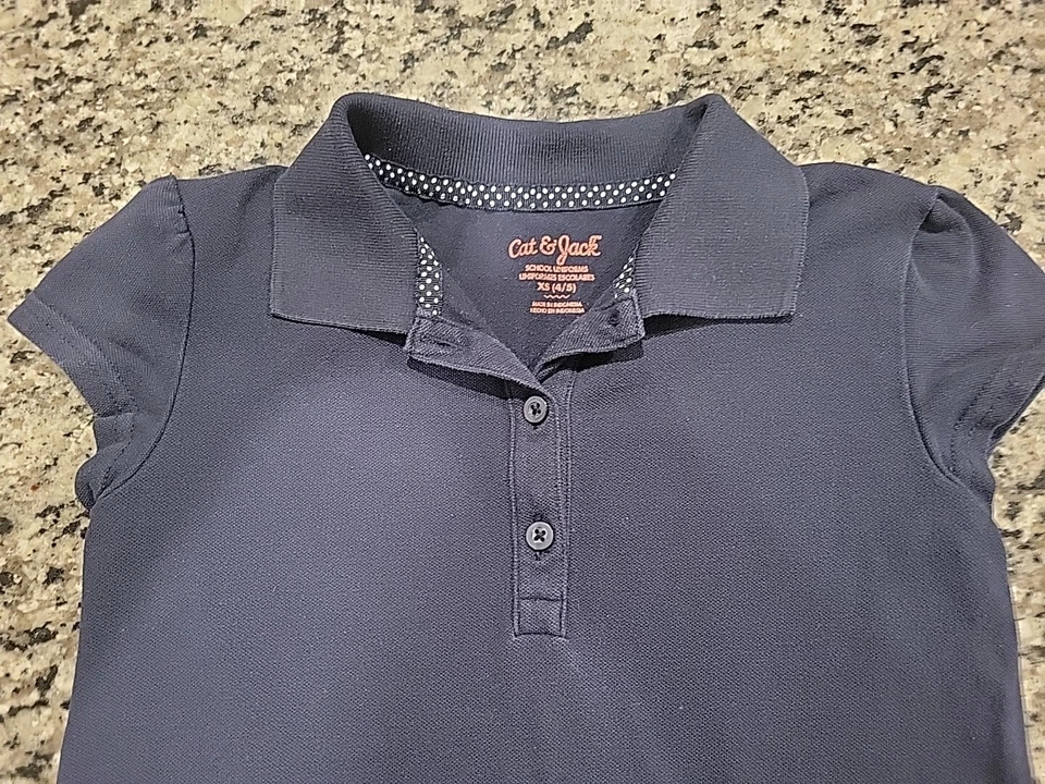 Girls' Pleated Uniform Tennis Navy Blue Dress - Cat & Jack - Size XS (4/5) - Image 2 of 3