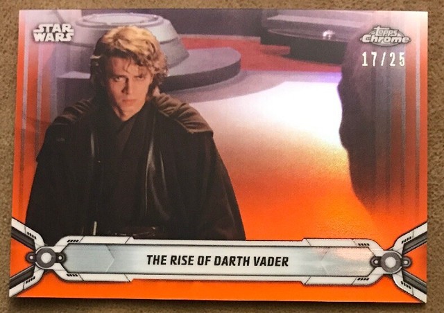 2019 Topps Chrome Star Wars Legacy Orange Refractor RISE OF DARTH VADER SP #/25! | eBay