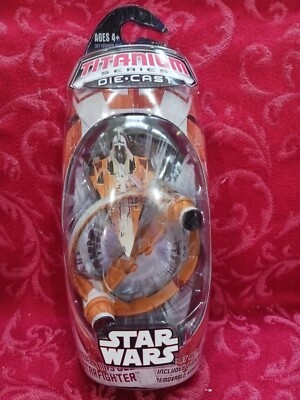 Rare hyperspace Star Wars Titanium Series DieCast Saesee Tiin s Jedi Starfighter