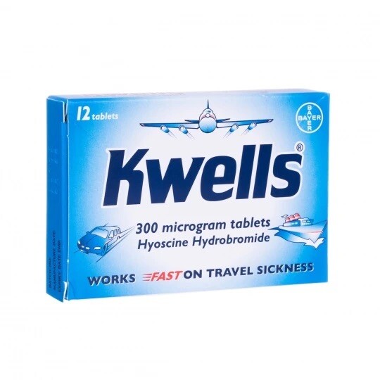 Kwells Travel Sickness Prevention 12 Chewable Tablets for sale online