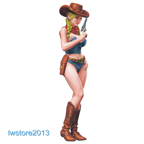1/35 Painted Sexy Cowgirl Resin Miniatures Figures Model For Cars Vehicles Toy - Picture 1 of 21