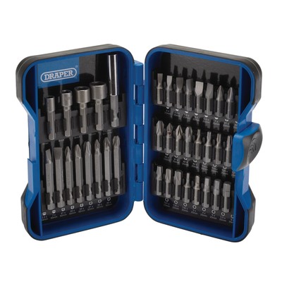 Draper Screwdriver Insert Bit Set 37 Piece For Hand And Power Tools 18561