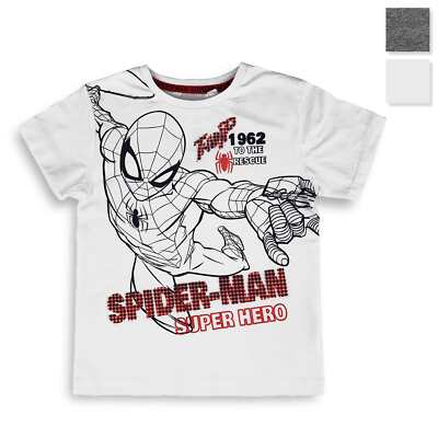 Marvel Spiderman Shirt Kinder T-Shirt Halbarm Baumwolle Sommer 4214