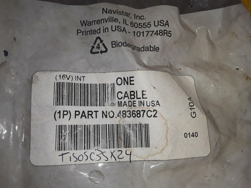 FABRICANTE DE EQUIPOS ORIGINALES International Hood Cable 483687C2 - Imagen 3 de 3