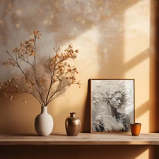 Silence - Textured White Printable Wall Art, Abstract, Serene - Digital Download