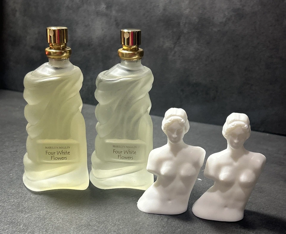 2 Marilyn Miglin Cuatro Flores Blancas Eau De Parfum EDP Spray 1.25 OZ Foto 2 de 4