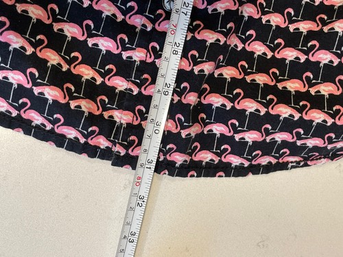 Good Vibes men's flamingo shirt black and pink button down slim fit Large - Picture 9 of 11