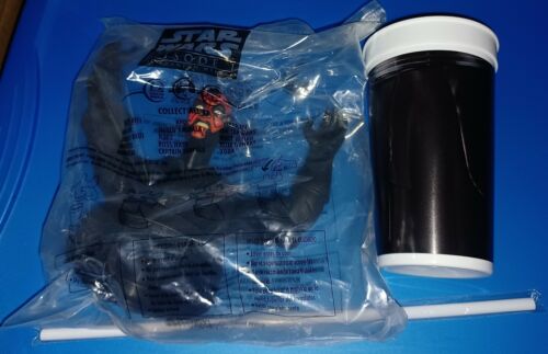 Tazza da bere Star Wars Episodio I Darth Maul 32 oz Taco Bell con topper 1999 nuova - Foto 2 di 2