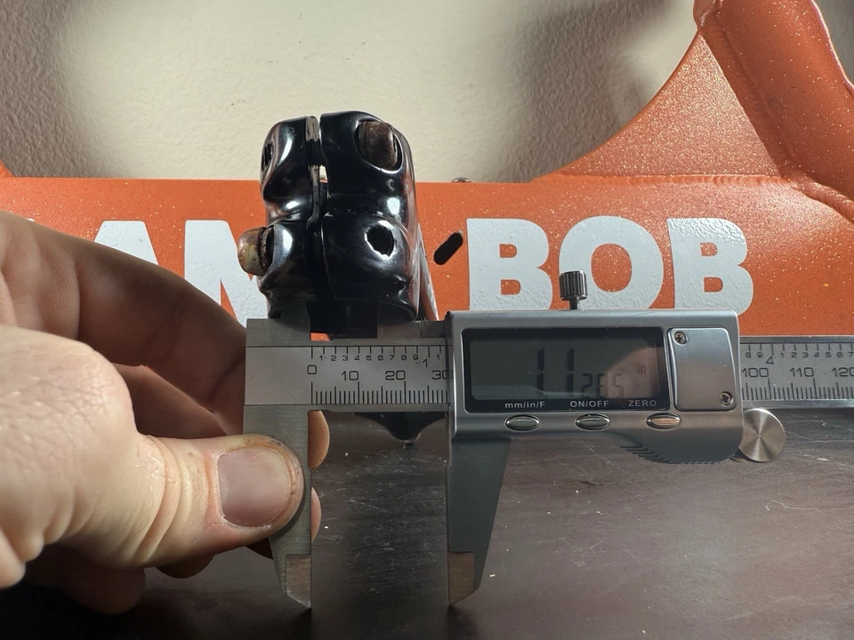 Bianchi Road Bike/MTB Stem Black Threadless 1 Inch Clamp 1 1/8 Steerer 120mm #9 - Image 2 of 4