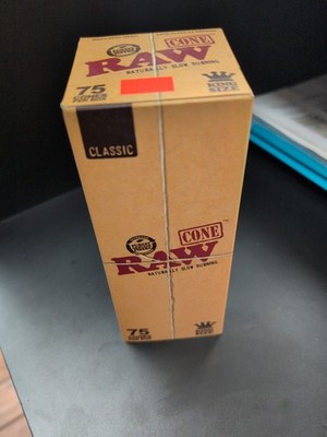 Raw Classic. King Cones. 75 Total. Brand New. Sealed.