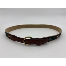 Vintage Barrons Hunter Fly Fishing Lure Ribbon Belt Made in USA Size L/XL