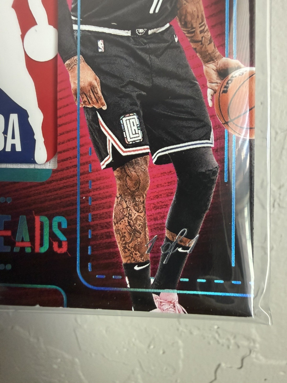 2024-2025 Panini Silhouette John Wall Game Used Logoman Patch 1/1 - Clippers 🔥 view 3