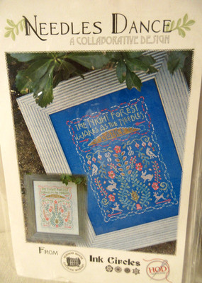 Hands On Design Ink Circles Summer House NEEDLES DANCE Ctd Cross Stitch Pattern