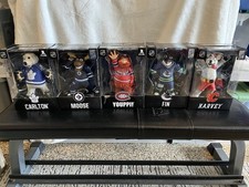 NHL Mascot Figures Set Carlton Moose Youppi Fin Harvey Original Boxed 5-Pack