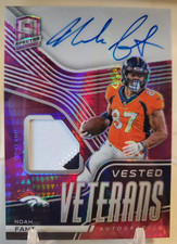 2021 Spectra NOAH FANT Game-Worn Refractor Jersey Auto Autograph RELIC Card #/15