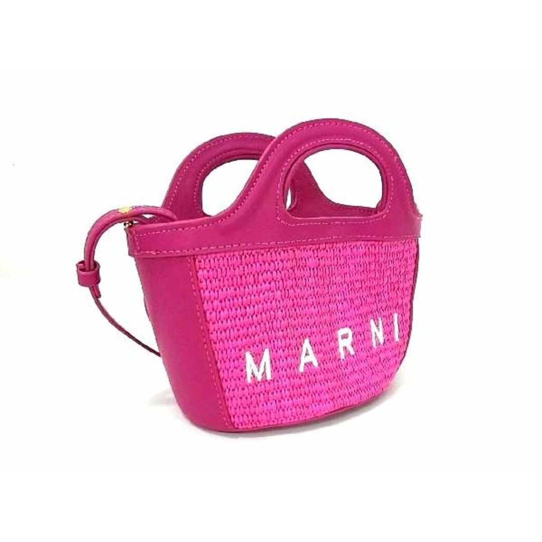 正規品　MARNI TROPICALIA MICRO BASKET BAG Marni Tropicalia Micro Raffia 2WAY Basket Bag Handbag Shoulder Bag