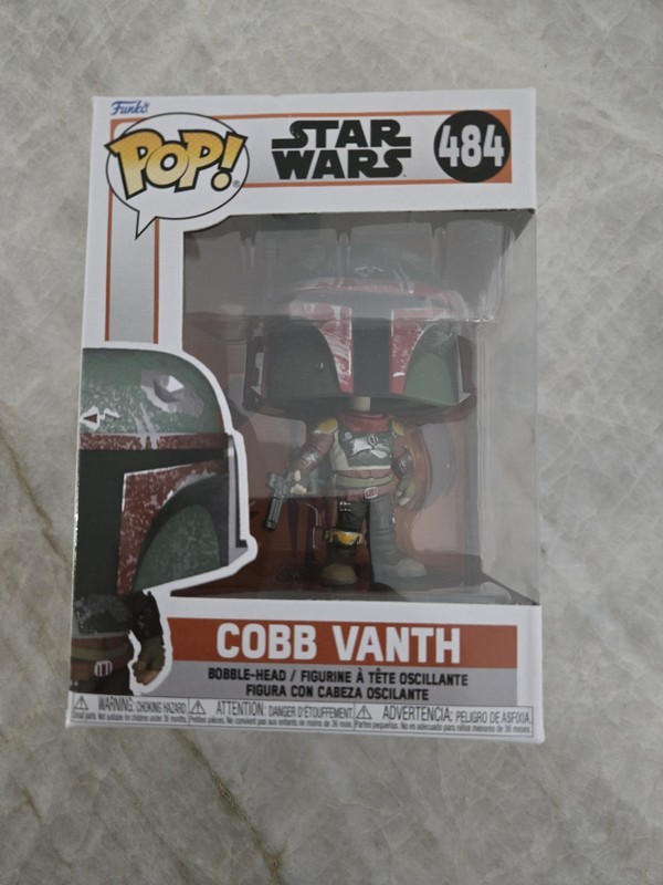 Funko Pop! Star Wars the Mandalorian: Cobb Vanth # 484 Collectible Figure.  New!