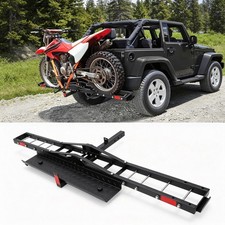 Motorradtransporter aus Stahl, Kupplungsrack mit Rampe f&uuml;r Scooter & Dirtbike
