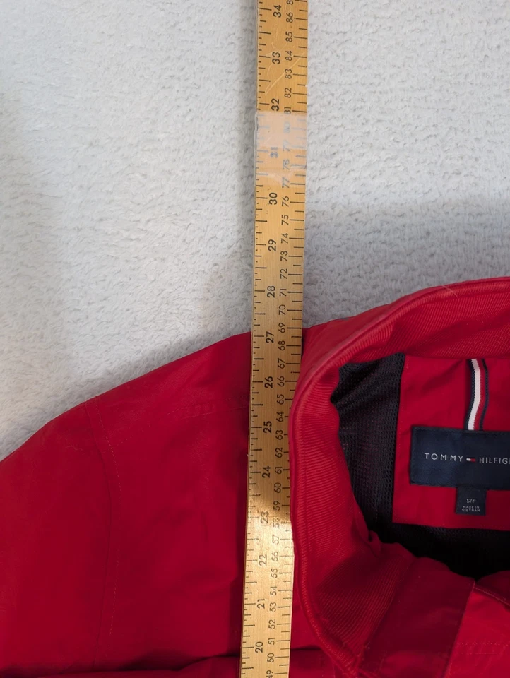 Tommy Hilfiger Regatta Yacht Jacket Mens S/P Water Resistant Windbreaker Red - Image 3 of 4