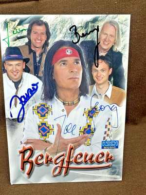 Autogrammkarte - '' BERGFEUER '' - neue Karte - Original HANDSIGNIERT...