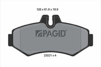 Pagid Bremsbelagsatz Scheibenbremse T1170N FüR VW LT 28 35 2 Bus 2DB 2DE 2DK 46