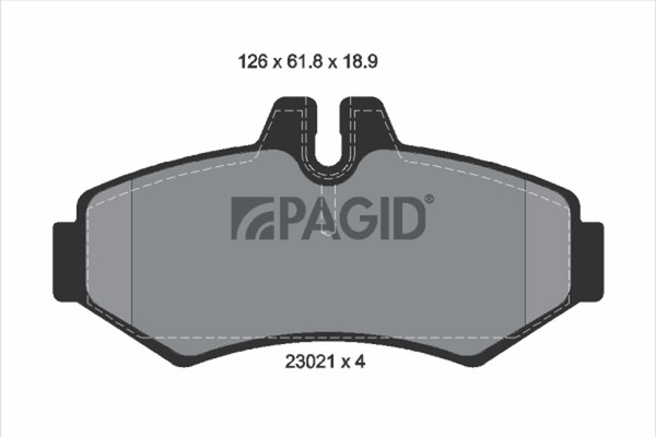 Pagid Bremsbelagsatz Scheibenbremse T1170N FüR VW LT 28 35 2 Bus 2DB 2DE 2DK 46-image