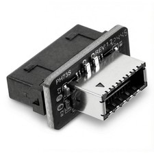 USB-3.2 Gen 1 to USB-3.2 Gen 2 Header Adapter, Vertical Design USB Header Spl