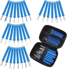Terminal Removal Tool Kit   31Pcs Electrical Pin Extractor Connector Blue