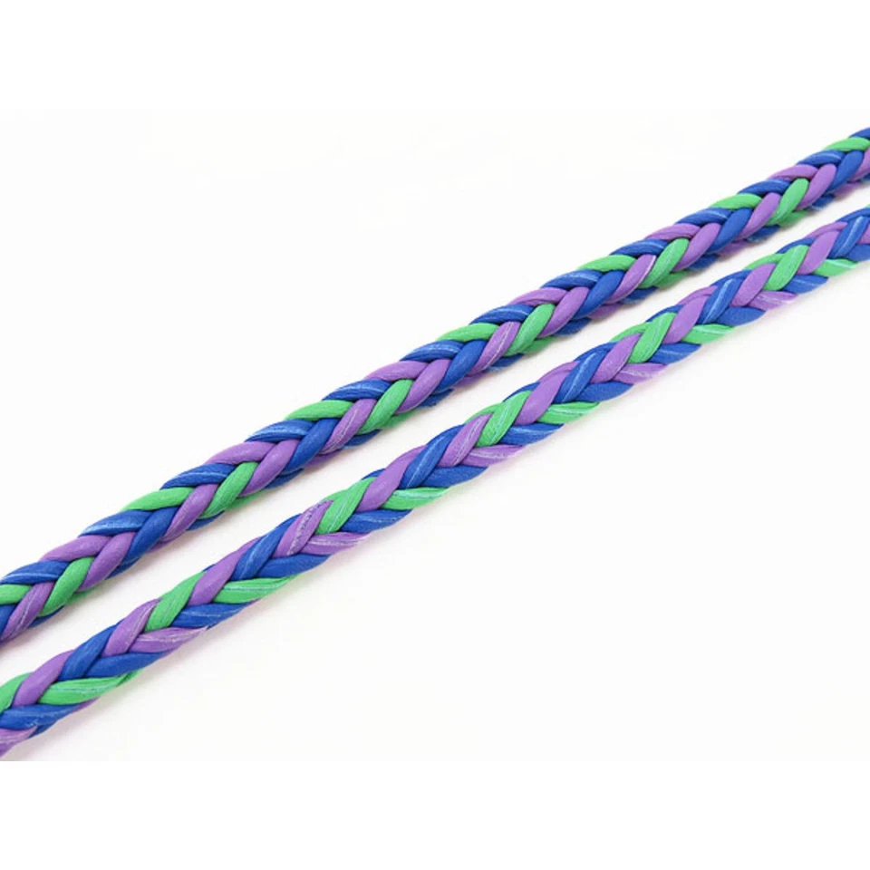 Louis Vuitton Collier Boro Monogram Big Party Necklace Loop Tie Blue Used LIBR-0 - Image 3 of 4