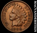 1906 Indian Head Cent - Scarce  Extra Fine+  Better Date  No Reserve  #J8050