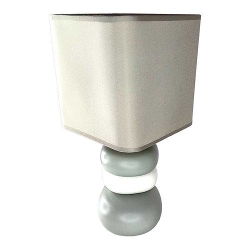 Lampe de Table Céramique Design Moderne Douille E14 Chevet Fabriqué en Italie - Photo 6 sur 8