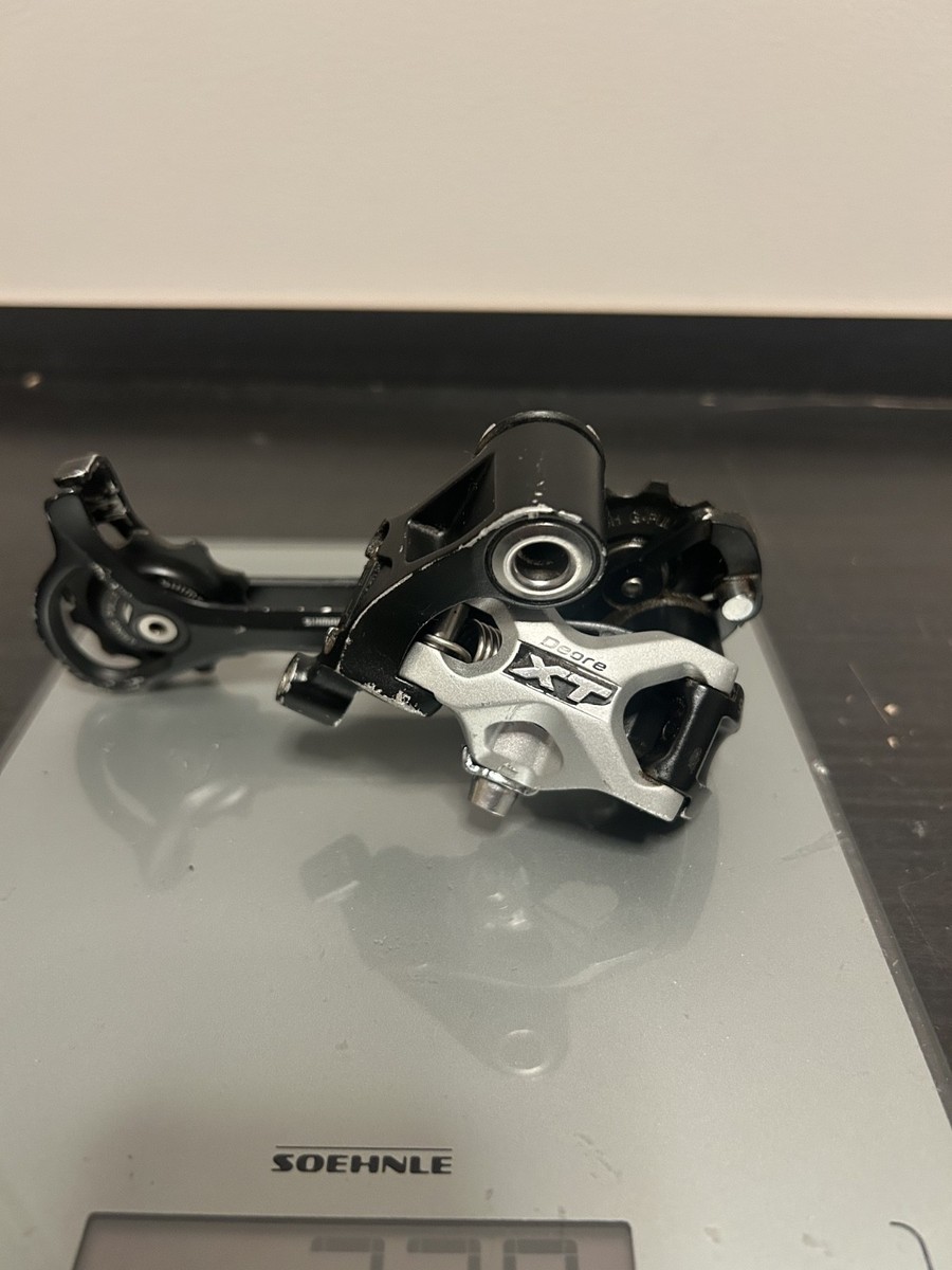 激レア シマノ リアディレーラー DEORE XT RD-M771 Shimano Deore XT RD-M771 Mega 9s Rear Derailleur Long Cage Black